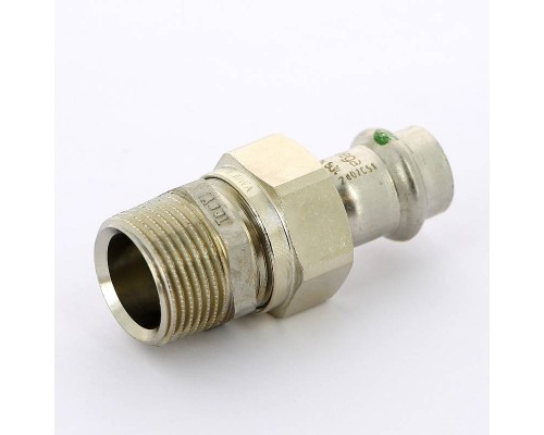 Муфта разъёмная пресс-Н с плоской прокладкой нержавеющая сталь Sanpress Inox VIEGA 15x3/4"