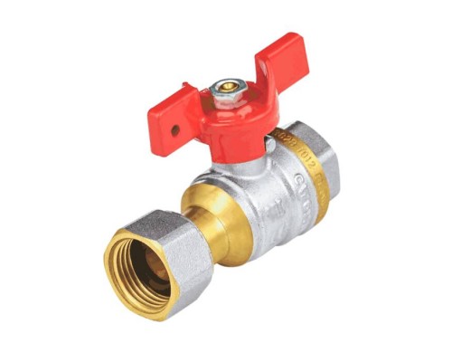 Кран шар лат 1022 Euro нк Ду15 Ру40 м/нак/г полн баб Aquasfera 1022-01