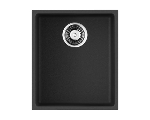 Omoikiri Bosen 38-U-BL Кухонная мойка Tetogranit 38x44 см, цвет: черный 4993157