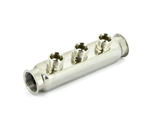 Коллектор ВВ 1" нержавеющая сталь UNI-FITT 3 выхода 3/4"EK