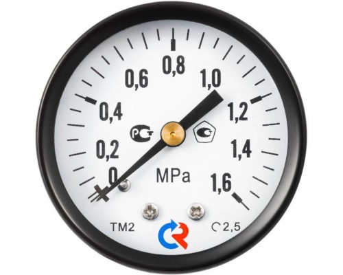 Манометр Росма ТМ-210 P.00 50/10 (1/4", 0-10 бар, 2,5) радиальный