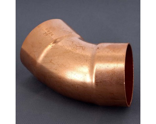 Угол двухраструбный 45 градусов пайка VIEGA 76.1