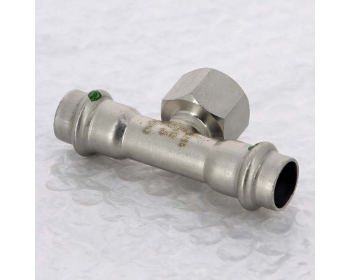 Тройник пресс-В нержавеющая сталь Sanpress Inox VIEGA 15х1/2"х15 Тройник пресс-В нержавеющая сталь Sanpress Inox VIEGA 15х1/2"х15
