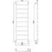 Сунержа Галант  Полотенцесушитель водяной 40x120h, цвет: без покрытия 00-0200-1240