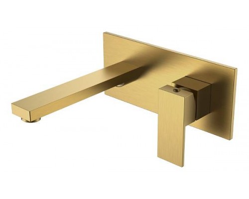 Boheme Qubic Смеситель для раковины на стену 23x19,1x10h см, цвет: бронза 475-BR