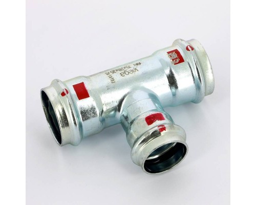 Тройник пресс оцинкованная сталь Prestabo VIEGA 35х28х35