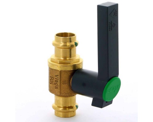 Кран пресс бронза Easytop Viega ДУ 20(22) 16 бар, 90"C