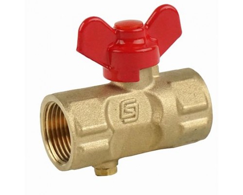 Кран д/ман лат 11б27п(м) G1/2"-М20х1,5 Ру16 м/м шар баб SantechSystems