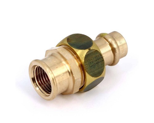 Муфта разъемная пресс-В плоская прокладка бронза Profipress G VIEGA 15x1/2"