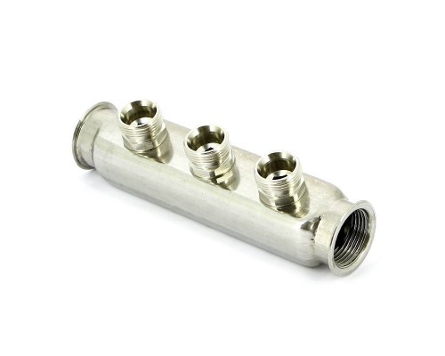 Коллектор ВВ 1" нержавеющая сталь UNI-FITT 3 выхода 3/4"EK