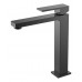 Boheme Qubic Смеситель для раковины высокий, на 1 отв., цвет: shine gun metalll 472-SGM