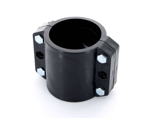 Врезка монтажная Unidelta зажим-В 75 x 1/2" 4 болта, для труб ПНД полипропилен PP-B