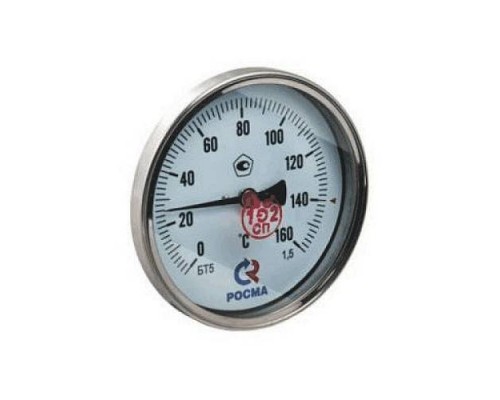 Термометр биметалл БТ-41.211 160С Дк80 L=100 G1/2" осев Росма 00000002468