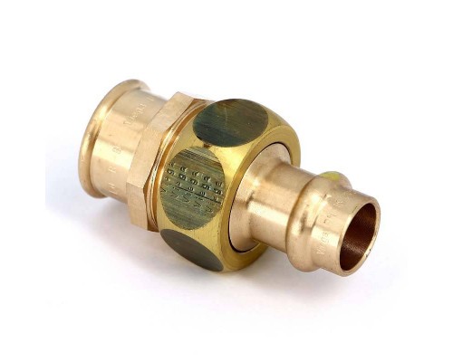 Муфта разъемная пресс-В плоская прокладка бронза Profipress G VIEGA 15x1/2"