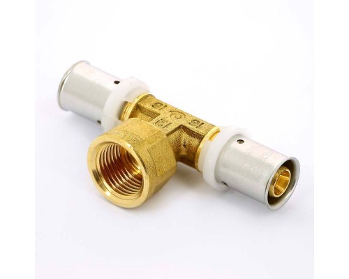Тройник пресс-В UNI-FITT 16х1/2"х16 Тройник пресс-В UNI-FITT 16х1/2"х16