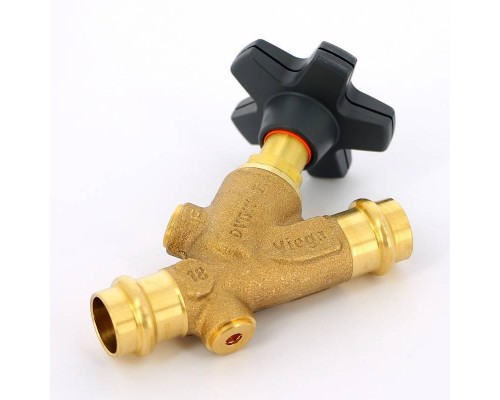 Вентиль комбинированный бронзовый CRV Easytop Basic Viega 18