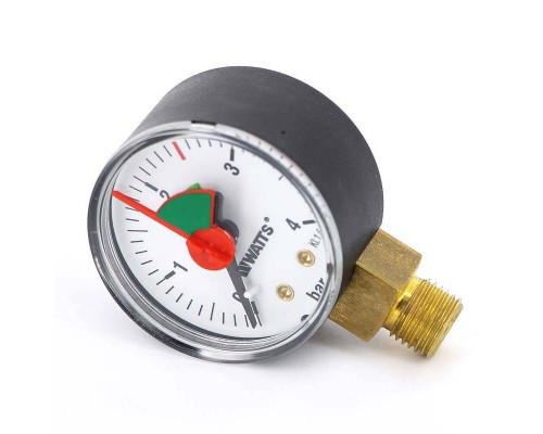Манометр радиальный F+R201 WATTS Ind 1/4" 50 мм с указателем предела 4 бар Манометр радиальный F+R201 WATTS Ind 1/4" 50 мм с указателем предела 4 бар