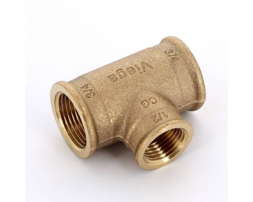 Тройник В бронза VIEGA 3/4"x1/2"x3/4"