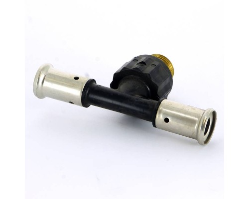 Тройник пресс-Н PVDF HENCO 16x1/2"x16