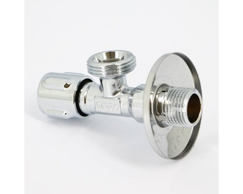 Вентиль НН 1/2"х3/4" Uni-Fitt для подключения стиральных машин, хромированный, рукоятка металл