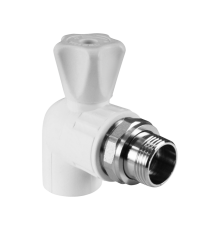 Кран шаровой для радиатора угловой 25 х 1/2" (40/10) VALFEX