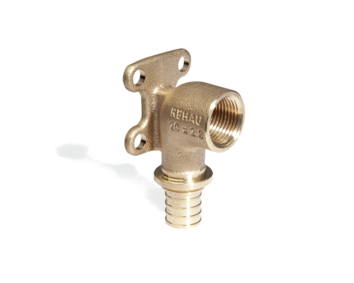 Угольник настенный с внутренней резьбой 16-1/2" квадратный фланец RX+ (бронза) Угольник настенный с внутренней резьбой 16-1/2" квадратный фланец RX+ (бронза)