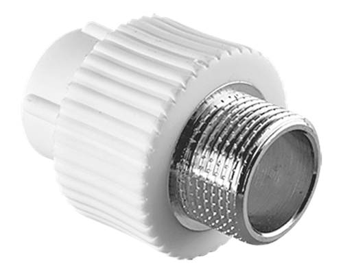 Муфта TEBO PP-R комбинированная 40х1", НР, под ключ