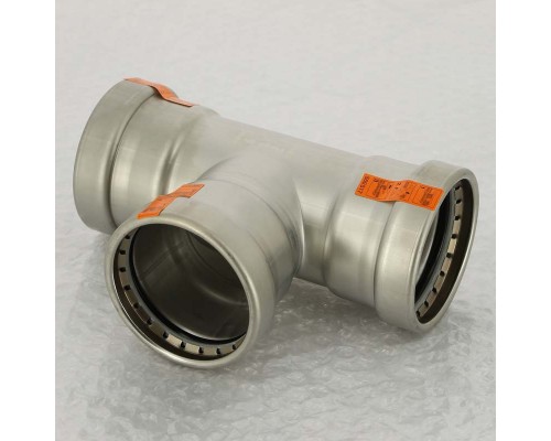 Тройник пресс нержавеющая сталь Sanpress Inox VIEGA 64