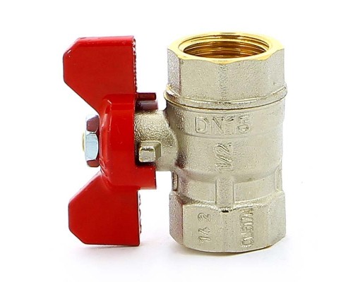 Кран шаровой ВВ MISTRAL бабочка TIEMME 1/2"