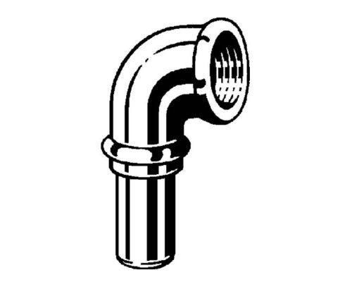 Угол-вставка В бронза Sanpress VIEGA 15x1/2