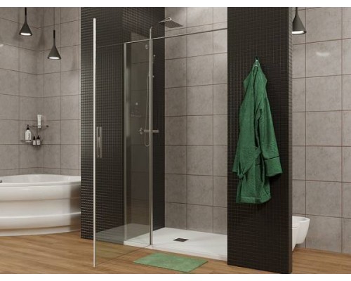 Allen Brau Priority Душевая дверь 160x200h см, цвет проф: серебро, стекло прозрачное 8 мм 3.31038.BA