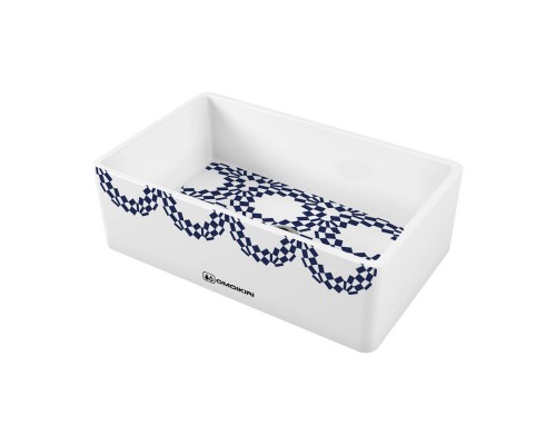 Omoikiri Mikura 76-Tokyo 2 Кухонная мойка Natceramic 76x46 см, цвет: белый 4993173