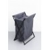 Allen Brau Priority Корзина для белья 57,2x34x86,5h см, цвет: серый;черный 00312049