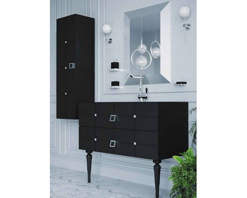 Armadi Art Vallessi Avantgarde Тумба подвесная 100х46х48h см, цвет: черный/хром 841-100-BCR