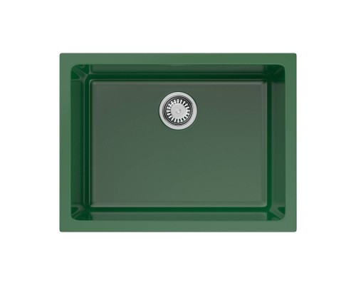 Omoikiri Okinoshima 61-U/I-RG Glossy Кухонная мойка Natceramic 61x46 см, цвет: royal green 4911263