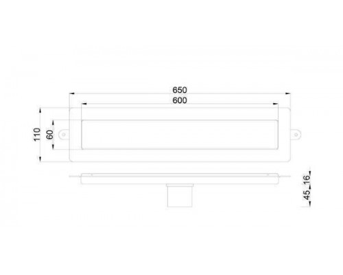 Boheme Premium Linear Душевой лоток 60 см, цвет: matt gold 982-60-MG