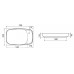 Allen Brau Liberty Раковина чаша 70x42,6x13,5h см с 1 отверстием, цвет: черный 4.32012.31