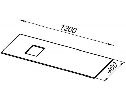 Allen Brau Infinity Столешница 120x46x1h см, цвет: серый 1.21015.G Allen Brau Infinity Столешница 120x46x1h см, цвет: серый 1.21015.G