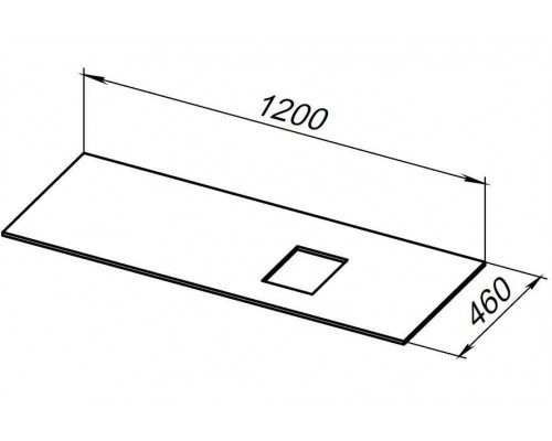 Allen Brau Infinity Столешница 120x46x1h см, цвет: серый 1.21014.GR-S Allen Brau Infinity Столешница 120x46x1h см, цвет: серый 1.21014.GR-S