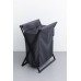 Allen Brau Priority Корзина для белья 57,2x34x86,5h см, цвет: серый;черный 00312049
