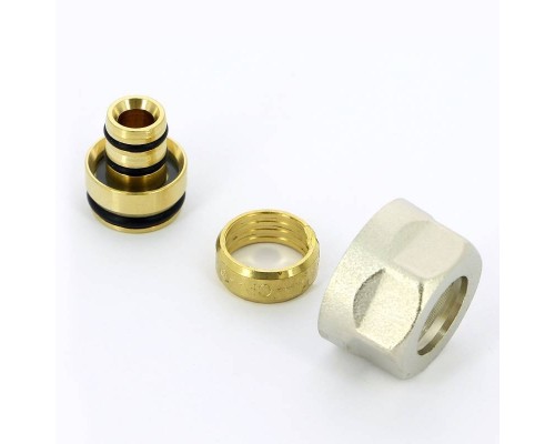 Соединитель обжим-В Uni-Fitt 16(2.0)х3/4" EK, для коллекторов серии 40X и 42X
