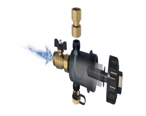 Фильтр-грязеуловитель RBM MG1 3/4" для котла пластик черный
