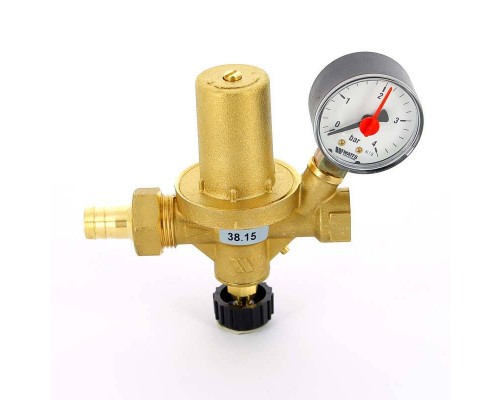 Клапан подпиточный WATTS Ind В со штуцером ALOMD с манометром 1/2"
