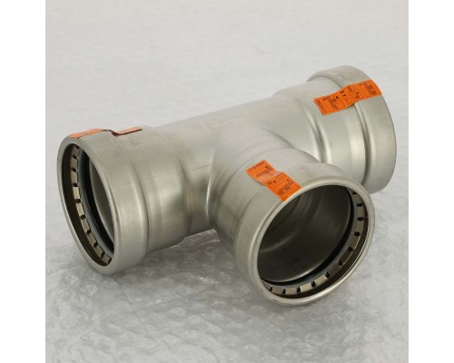Тройник пресс нержавеющая сталь Sanpress Inox VIEGA 64