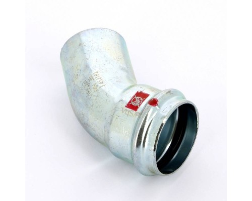 Угол-вставка пресс 45" оцинкованная сталь Prestabo VIEGA 35