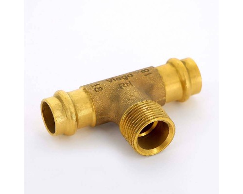 Тройник пресс-Н бронза Sanpress VIEGA 18х3/4"х18 Тройник пресс-Н бронза Sanpress VIEGA 18х3/4"х18