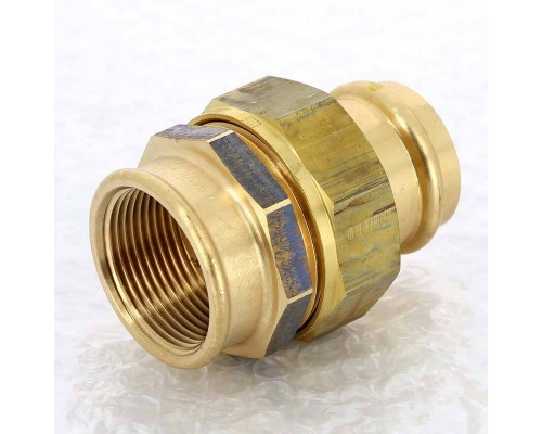 Муфта разъемная пресс-В плоская прокладка бронза Profipress G VIEGA 28х1"1/4