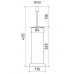 Boheme Royal Cristal Ершик напольный, цвет: хром 10928-CR-B