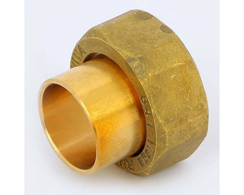 Вставка с накидной гайкой пайка-В с плоской прокладкой VIEGA 22х1"