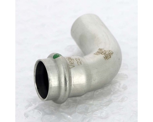 Угол-вставка пресс нержавеющая сталь Sanpress Inox VIEGA 22